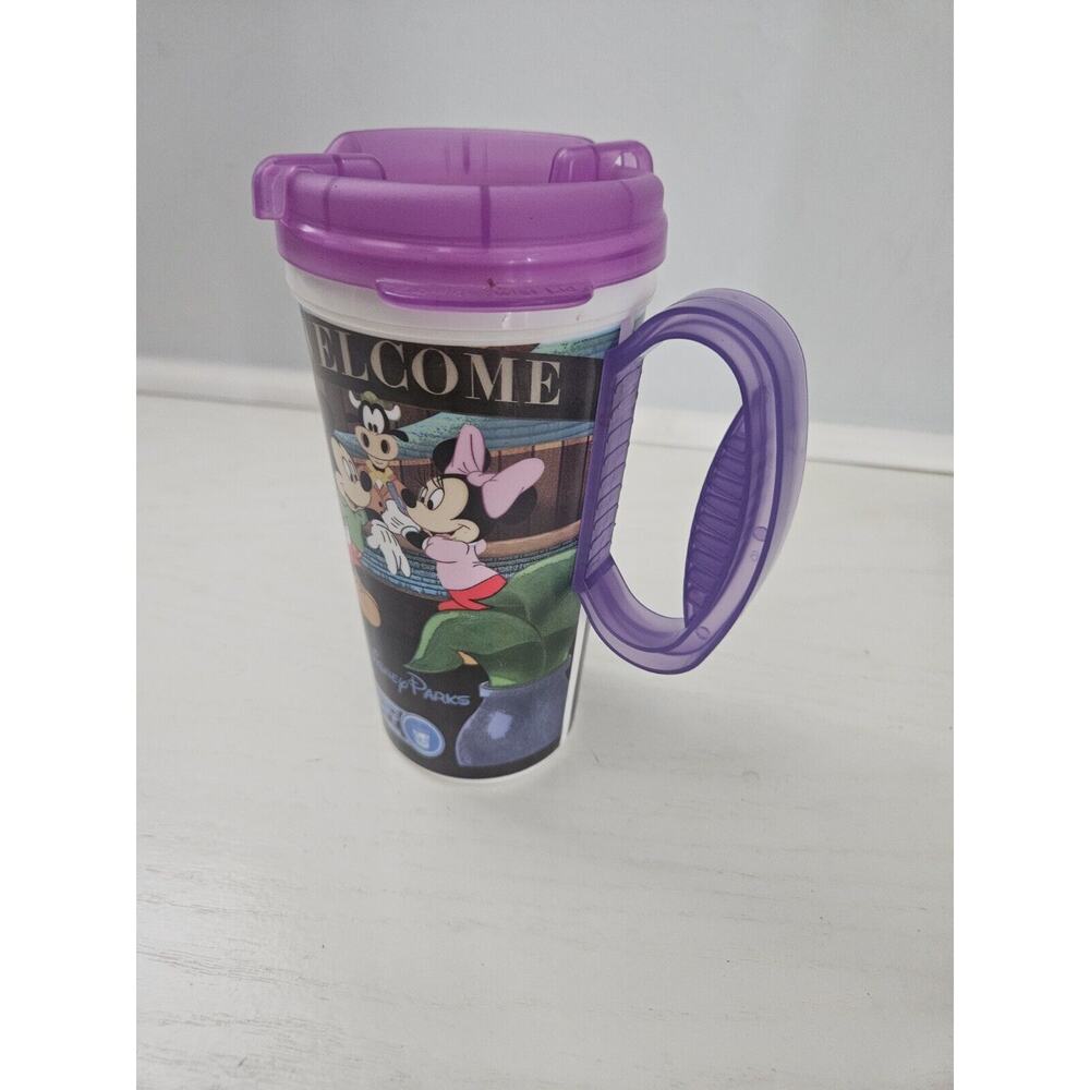 Disney World Resort Parks Rapid Fill‎ Refillable Mug Cup Lid Travel Purple - Picture 2 of 7